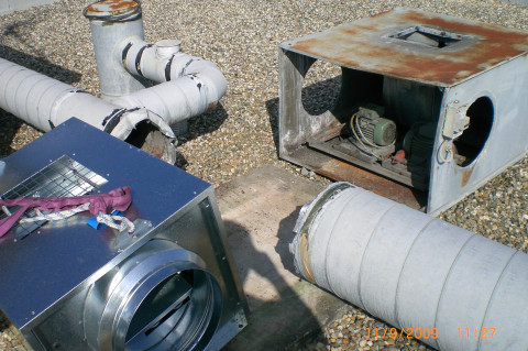 travaux changement ventilation VMC moteur